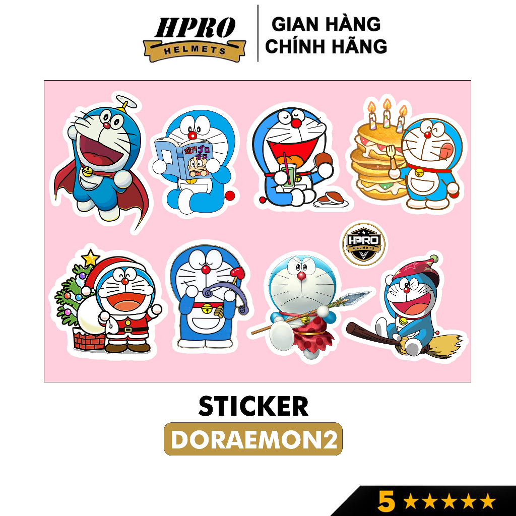 Ảnh Sticker custom cute Hpro Helmet, chống nước dán mũ bảo hiểm, laptop, điện thoại, đàn guitar, vali, trang trí vv... 2