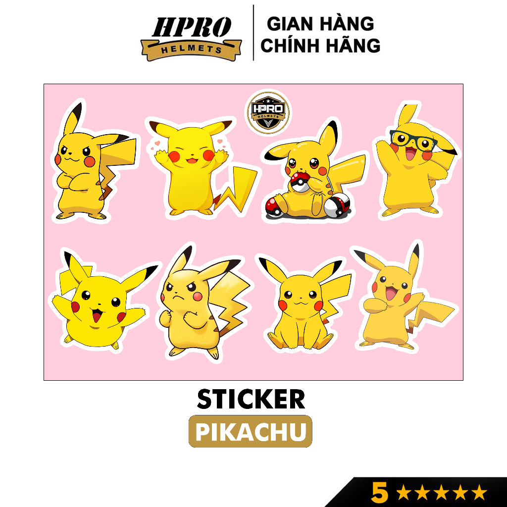 Ảnh Sticker custom cute Hpro Helmet, chống nước dán mũ bảo hiểm, laptop, điện thoại, đàn guitar, vali, trang trí vv... 3