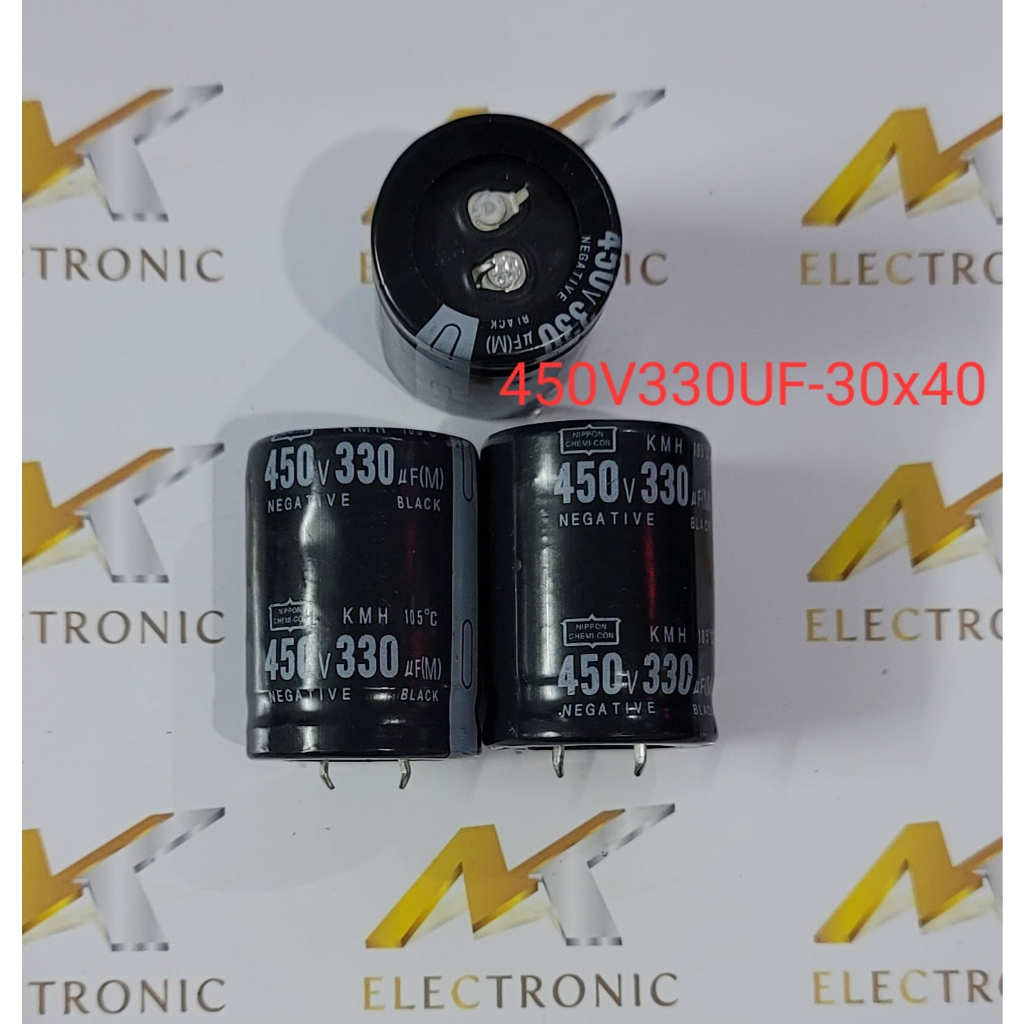 Köp Elektrolytkondensator 330uF 450V 105C ø30x50mm till rätt pris