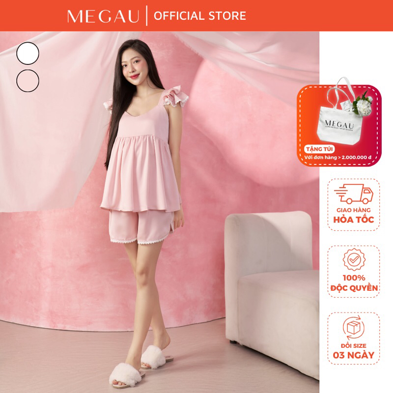AMY – Set đồ ngủ bầu cộc thiết kế cho mẹ bầu và sau sinh thương hiệu MEGAU