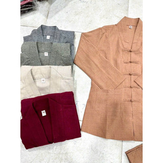 La Hán Nữ Vải LiNen Cao Cấp # Đồ Lam Đi Chùa
