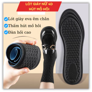 Lót giày nữ 4d massage chân mềm mại thấm hút mồ hôi, thoáng khí. Đệm lót giày nữ, thấm hút tốt