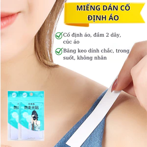 Miếng dán cố định áo, băng dính cố định quần áo chống hở, miếng dán 2 mặt chống hở áo, băng dính