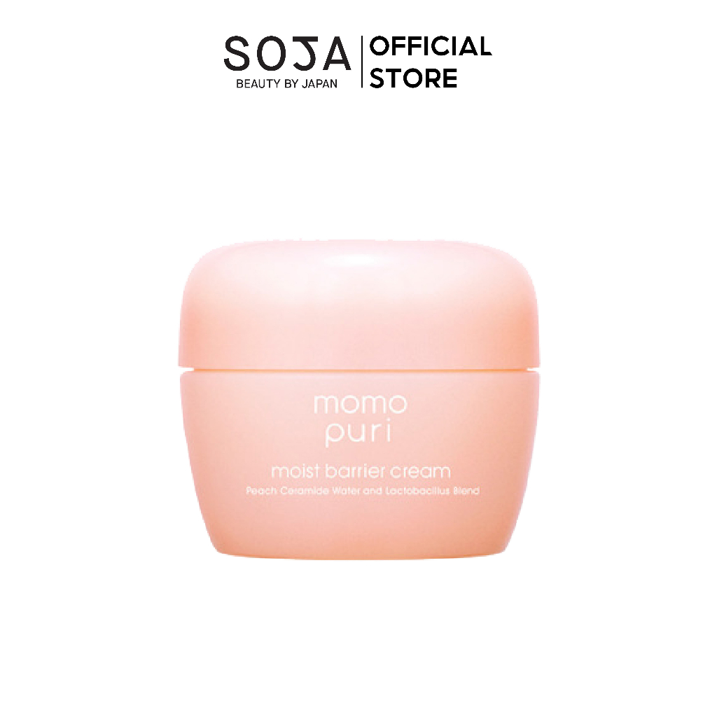 Ảnh Kem Dưỡng Momopuri Cấp Ẩm Chuyên Sâu Bảo Vệ Da Tinh Chất Đào Nhật Moist Barrier Cream 80G 1