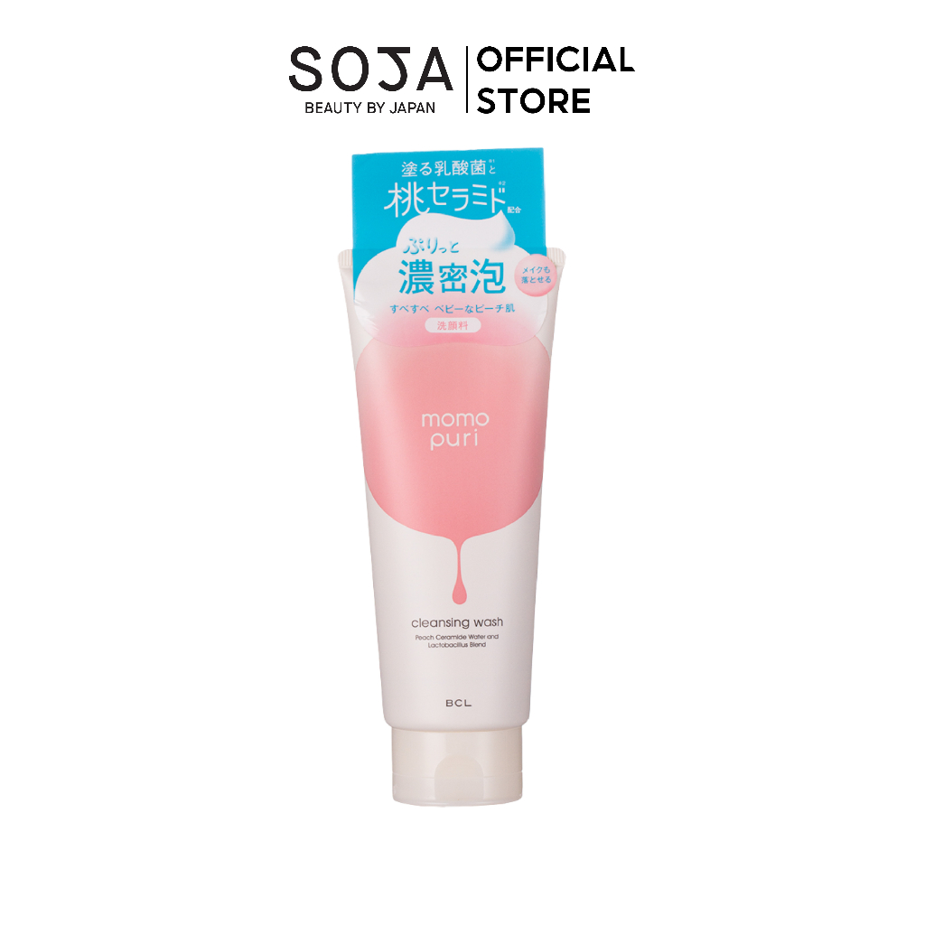 Ảnh Sữa Rửa Mặt Tẩy Trang Momopuri Tinh Chất Đào Nhật Cleansing Wash 150G 2