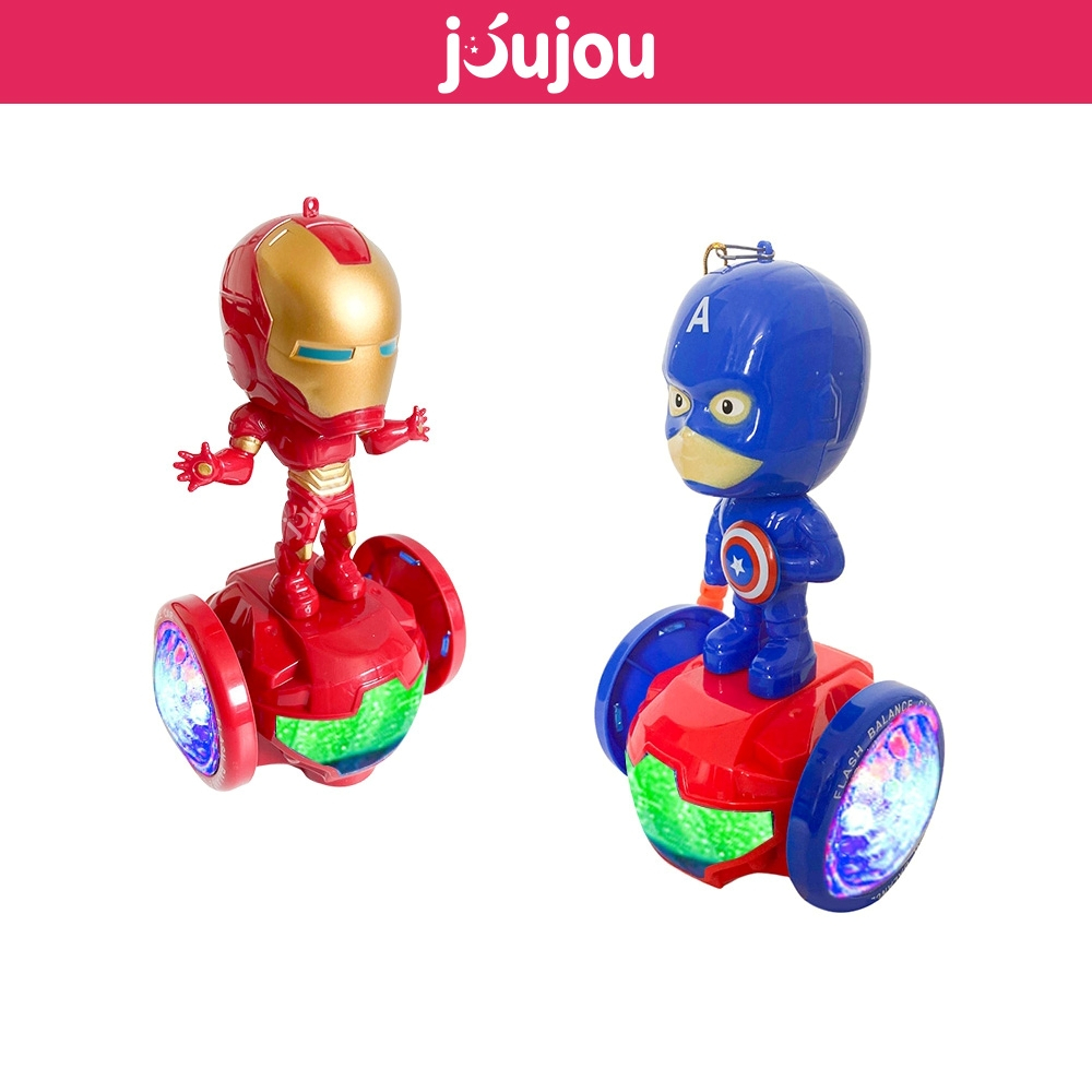 Đèn lồng trung thu cao cấp JuJou, đồ chơi trung thu siêu anh hùng có đèn sáng, di chuyển đẹp mắt, chất liệu an toàn