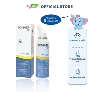 Xịt Mũi Đẳng Trương Tonimer Lab Baby Spray Fitolabs Vô Trùng Làm Sạch, Vệ Sinh Mũi Hàng Ngày Cho Trẻ Từ Sơ Sinh Lọ 100ml