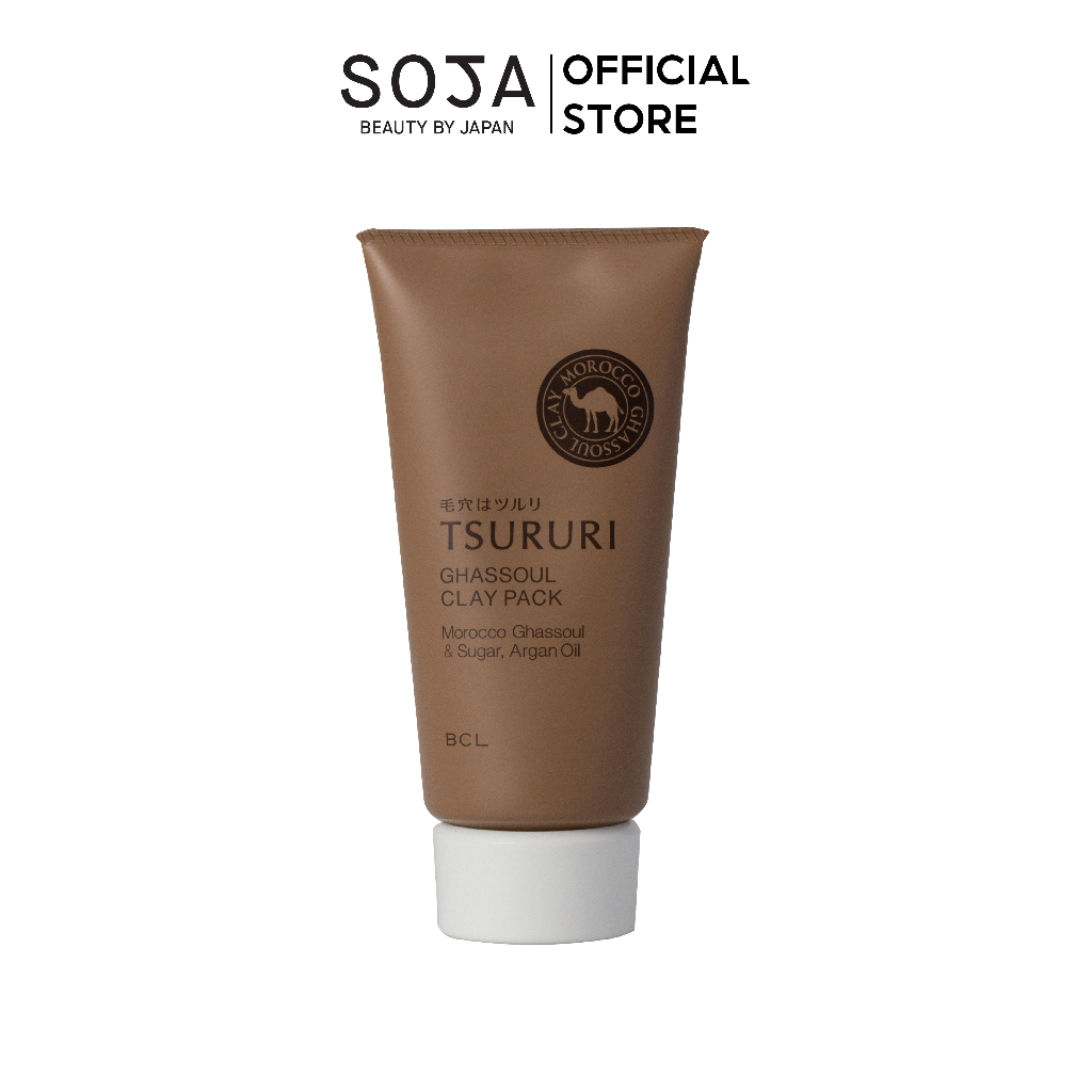 Ảnh Mặt Nạ Đất Sét Tsururi Ghassoul Mineral Clay Pack 150G 1
