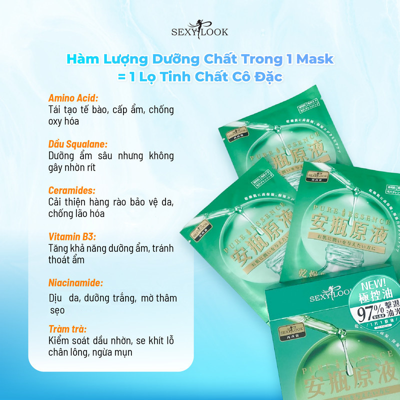 Ảnh Mặt Nạ Tinh Dầu Giảm Mụn Dầu SEXYLOOK 26ml 3