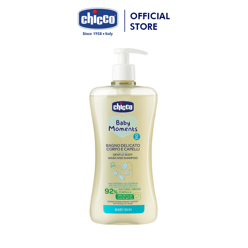 Sữa tắm gội chiết xuất Yến mạch Chicco 0M+ 200ml/500ml