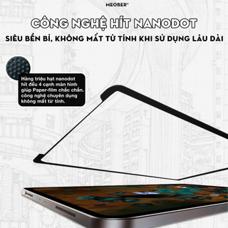 [Paperlike Nano] Dán màn hình iPad Paperfilm hạt Nano - Nhám mịn mới, hỗ trợ tháo rời, tăng cường hiển thị by MèoBer