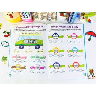 Sách - Học Xem Giờ & Học Toán (Giai Đoạn Vàng Để Con Phát Triển) ndbooks