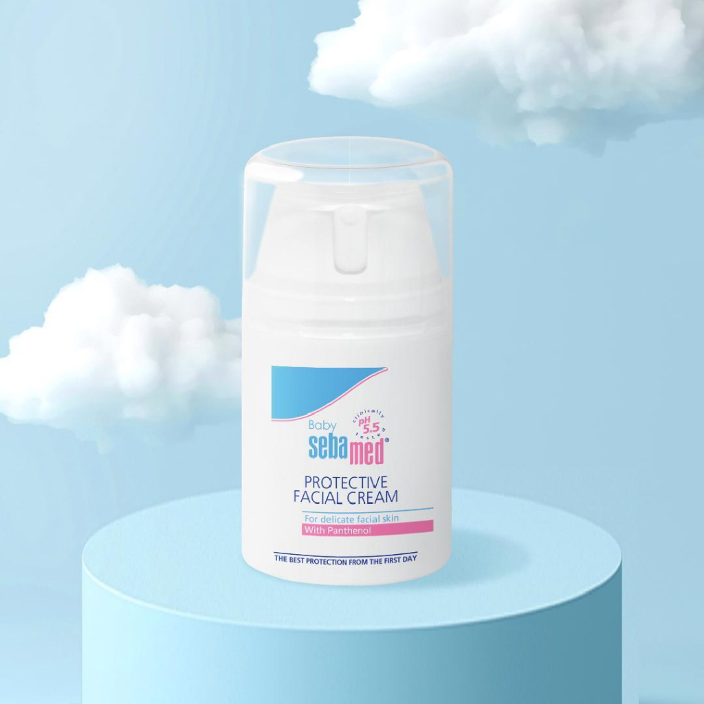 Ảnh Kem dưỡng ẩm ngừa chàm sữa, khô da cho bé Baby Sebamed Protective Facial Cream (50ml) 4