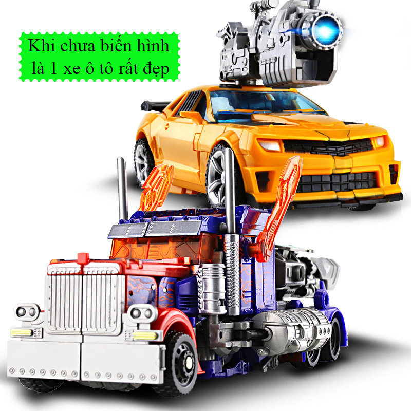 Ảnh Đồ chơi robot biến hình Transformer Optimus Blumbee KAVY chất liệu hợp kim và nhựa, kích thước lớn 3