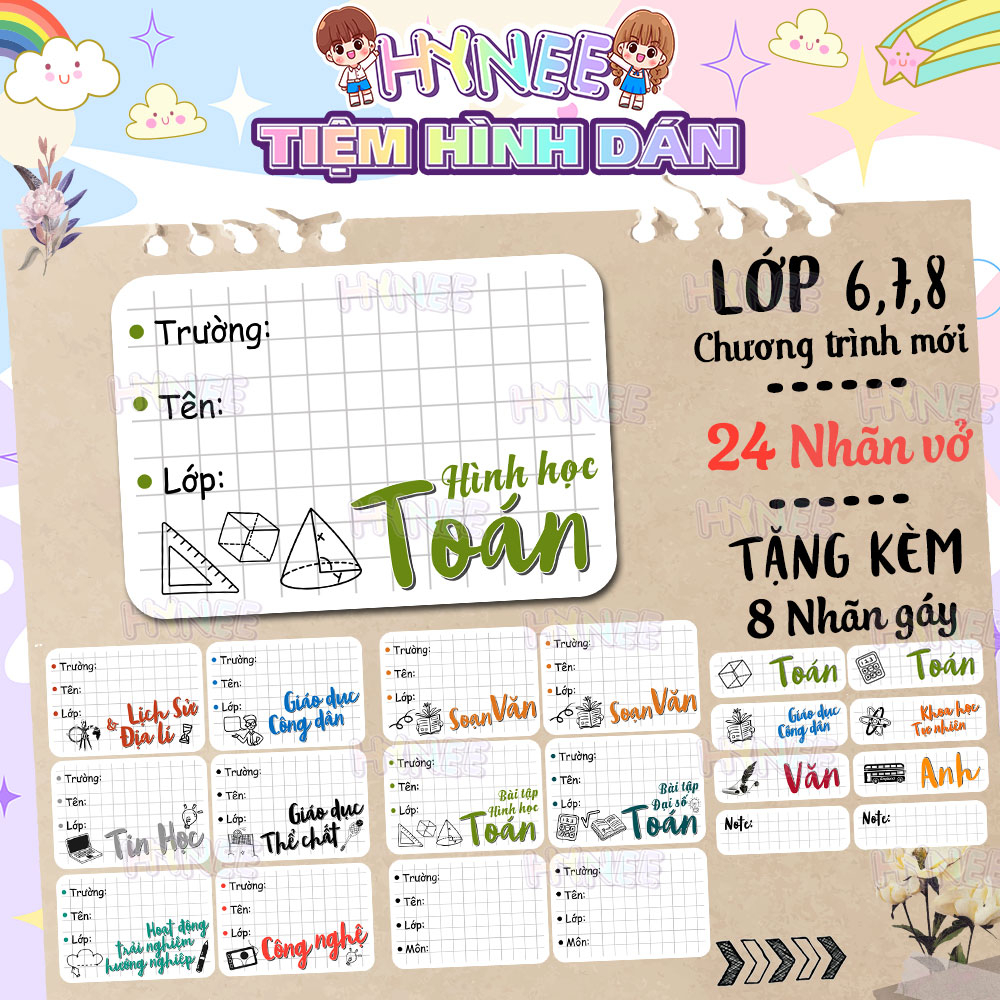 nhãn vở giá tốt Tháng 10, 2024 | Mua ngay | Shopee Việt Nam