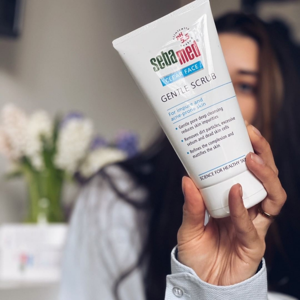 Ảnh Tẩy tế bào chết Sebamed Clear Face Gentle Scrub pH5.5 (150ml) 2