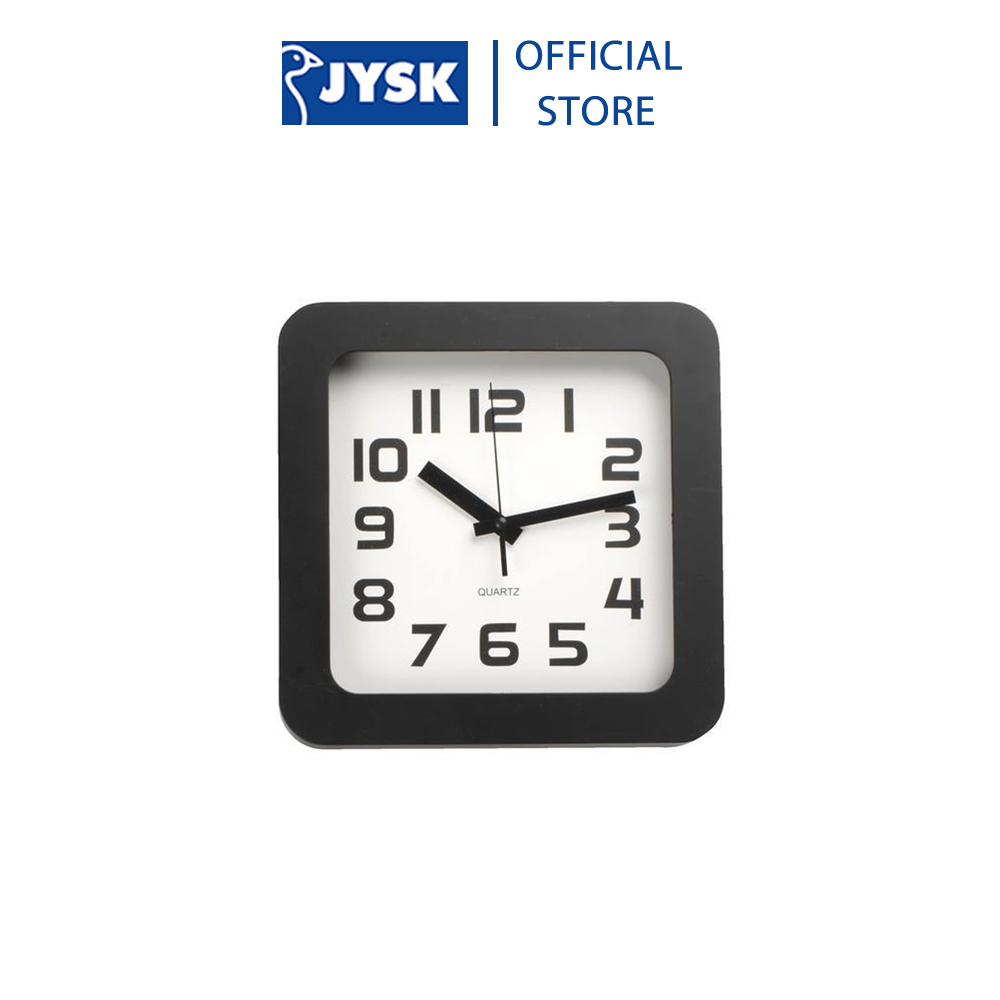 Ảnh Đồng hồ treo tường | JYSK Sigvart | xám/đen | 23x23x4cm 1