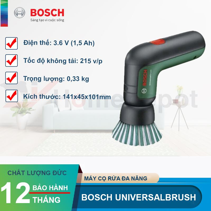 [Mã BMLTB200 giảm đến 100K đơn 499K] Máy cọ rửa vệ sinh đa năng Bosch 06033E0050
