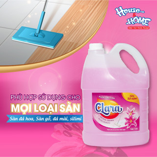 Combo 2 Can Nước Lau Sàn 𝐂𝐥𝐚𝐫𝐚 Hương Hoa Ly Can 3.8Kg NLSHL02, Nước Lau Nhà Thơm Mát Tự Nhiên, Diệt Khuẩn, Sạch Bóng