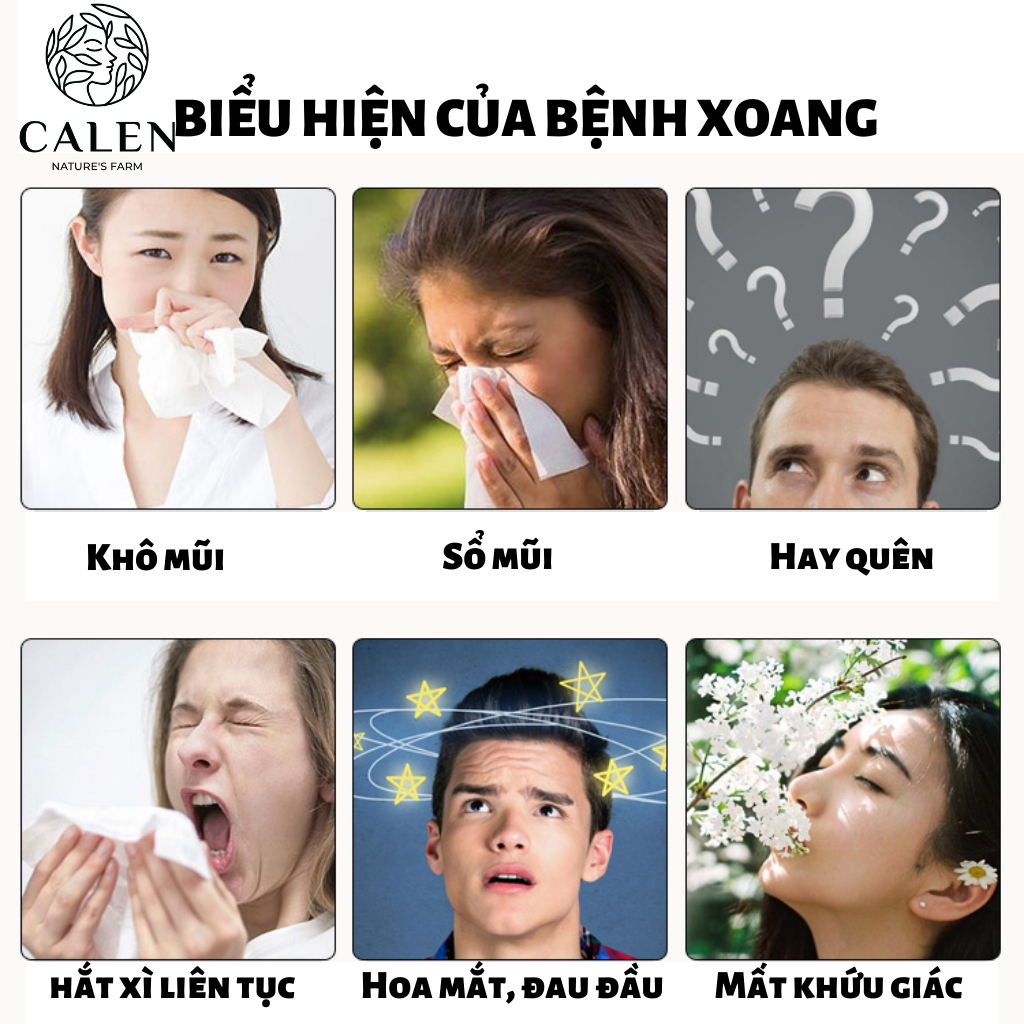 Cao bôi xoang Calen Nature Farm d.ứttt điểm xoang mãn tính, xoang cấp tính, đau xoang, nhức mũi, đọng dờm, chảy nước mũi