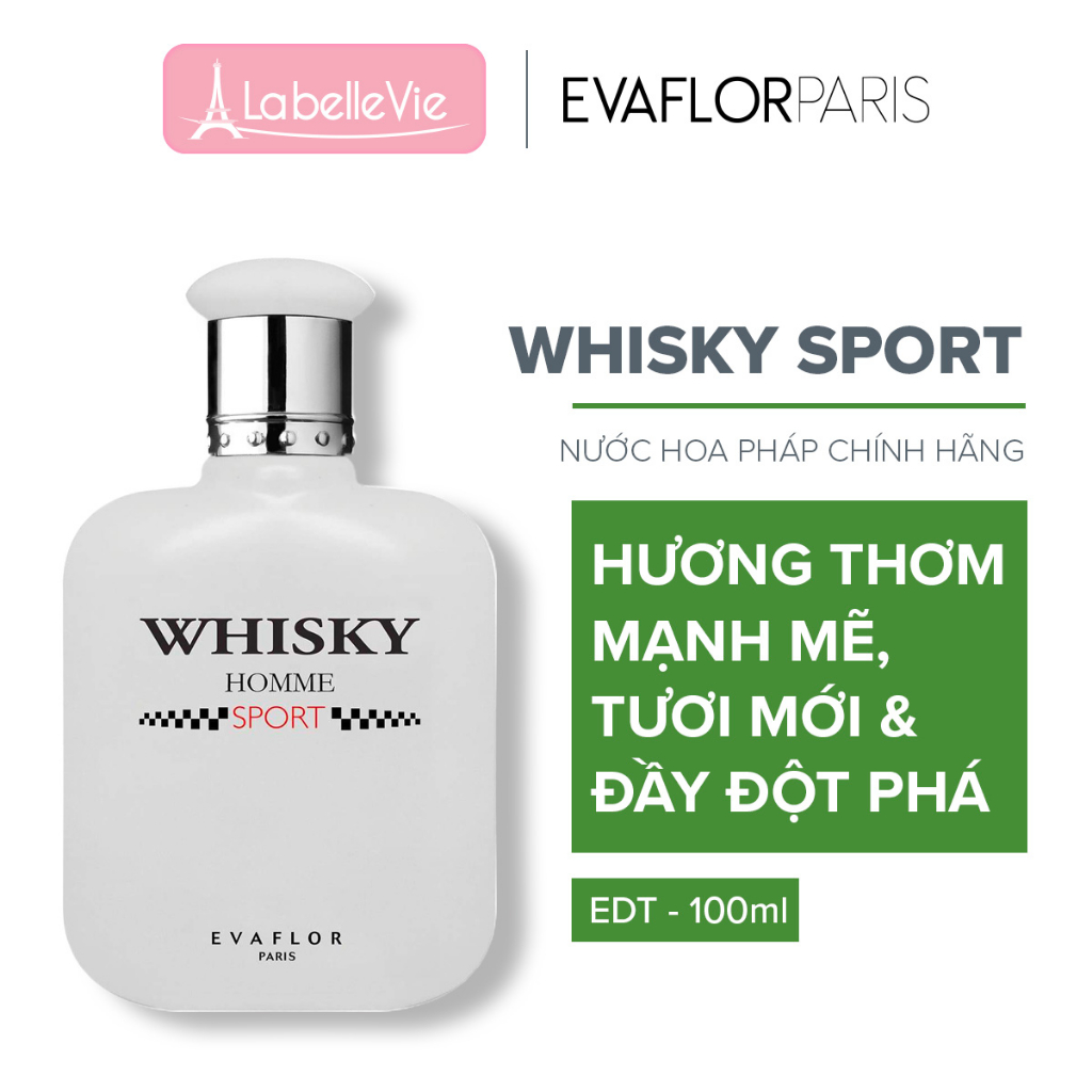 Ảnh Nước hoa nam Evaflor Whisky Sport chính hãng Pháp hương thơm sang trọng thơm mát 100ml 3