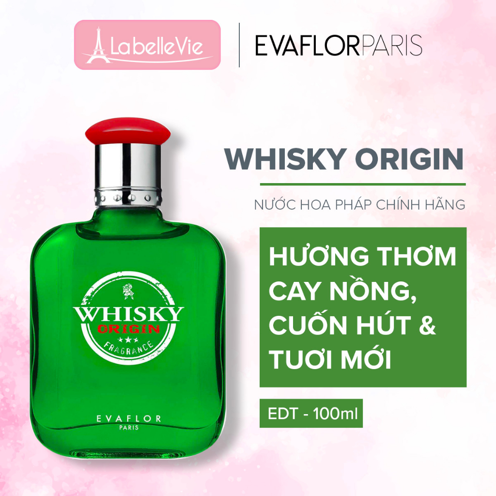 Ảnh Nước hoa nam Evaflor Whisky Origin chính hãng Pháp hương thơm cay nồng cuốn hút 100ml 1