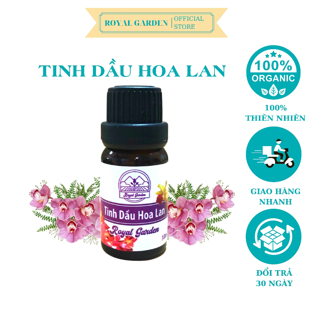 Tinh Dầu Hoa Lan Royal 10ml 50ml Nguyên Chất Giảm Stress Khử Mùi Chống Say Xe Hàng Chính Hãng