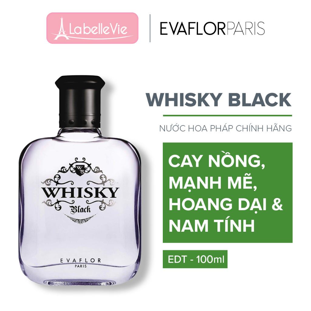 Ảnh Nước hoa nam Evaflor Whisky Black chính hãng Pháp hương thơm cay nồng mạnh mẽ đậm chất nam tính 100ml 3