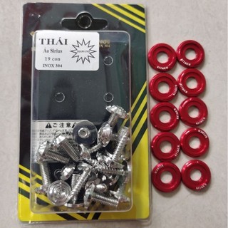 [Tặng 10 l.đền kitaco] BỘ ỐC ÁO SALAYA, THÁI CHO (Dr, AB, VISION, VARIO, FULED, EXCITER, SIRIUS)