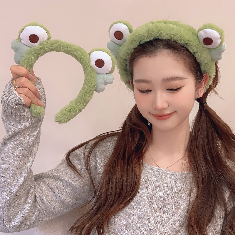 Băng đô rửa mặt bờm cute cài tóc dễ thương chống trơn trượt, lông mềm mại phong cách Hàn Quốc trẻ em, người lớn