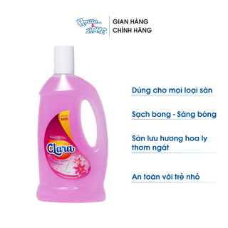 Combo 2 Chai Nước Lau Sàn Clara Hương Hoa Ly 1 Lít NLSHL01, Dung Dịch Lau Sàn Lau Sạch Bóng, Lưu Hương Dài Lâu, An Toàn