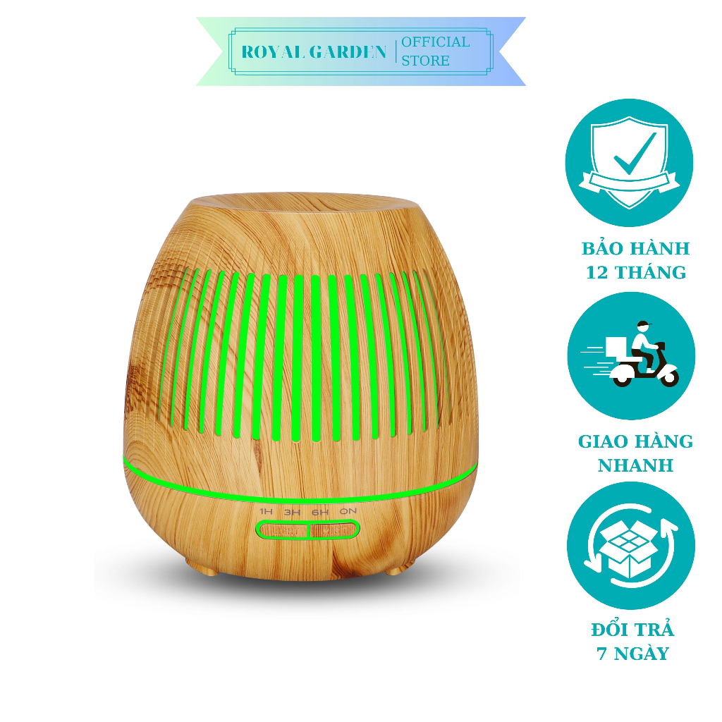 Máy Xông Tinh Dầu Đèn Lồng ROYAL Dung Tích 400ml ,Tạo Hơi Sương Tăng Độ Ẩm, bảo hành 12 tháng