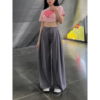 Quần vải ống rộng xếp ly - 247store - Quan0038/p12k7
