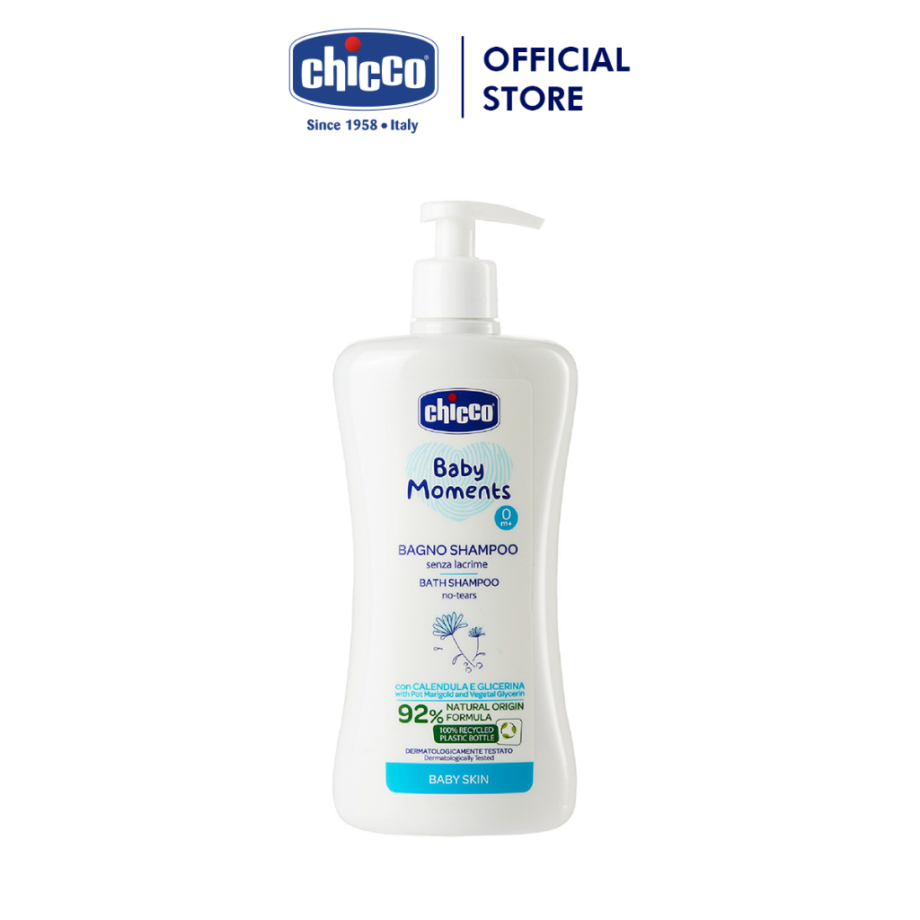 Sữa tắm gội chiết xuất Hoa cúc 0M+ Chicco 200ml/500ml