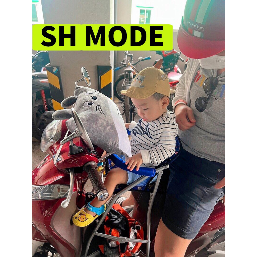 Ghế ngồi xe máy SH MODE cho bé , ghế ga xếp sắt sơn tĩnh điện gấp gọn , AN TOÀN CHO BÉ