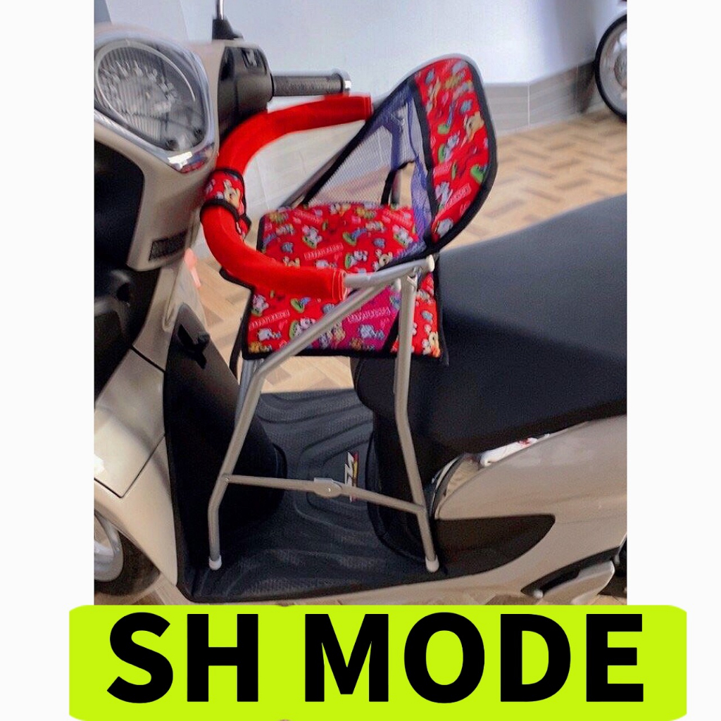 Ghế ngồi xe máy SH MODE cho bé , ghế ga xếp sắt sơn tĩnh điện gấp gọn , AN TOÀN CHO BÉ