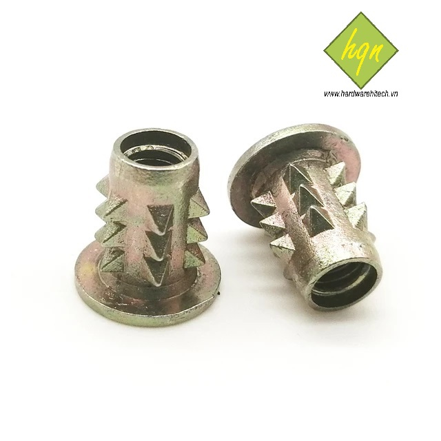 (TÚI 50 CON) TÁN CẤY ĐÓNG CÓ TAI REN M6 / CẤY ĐÓNG CÓ VÀNH/ INSERT NUT ...