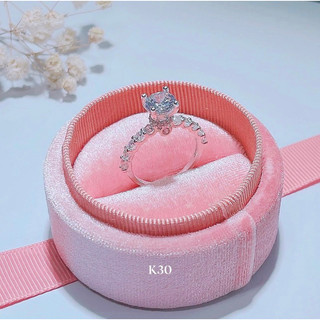 Nhẫn nữ Bạc LoPa sk121 dáng cao cổ đính đá lấp lánh nửa nhẫn,Bạc LoPa