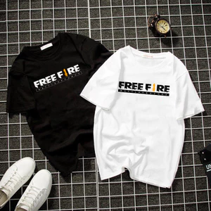 Áo thun tay lỡ unisex nam nữ in chữ FREE FIRE, Áo phông unisex form rộng ATL02