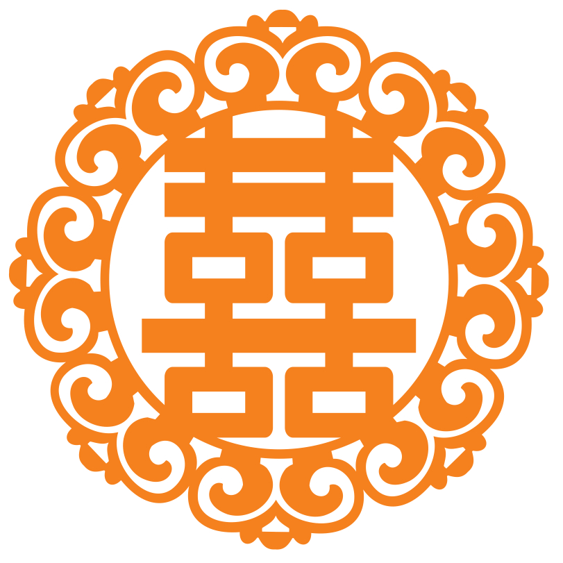 Chữ Hỷ ALU vàng gương - Đám cưới, bàn thờ gia tiên, xe hoa