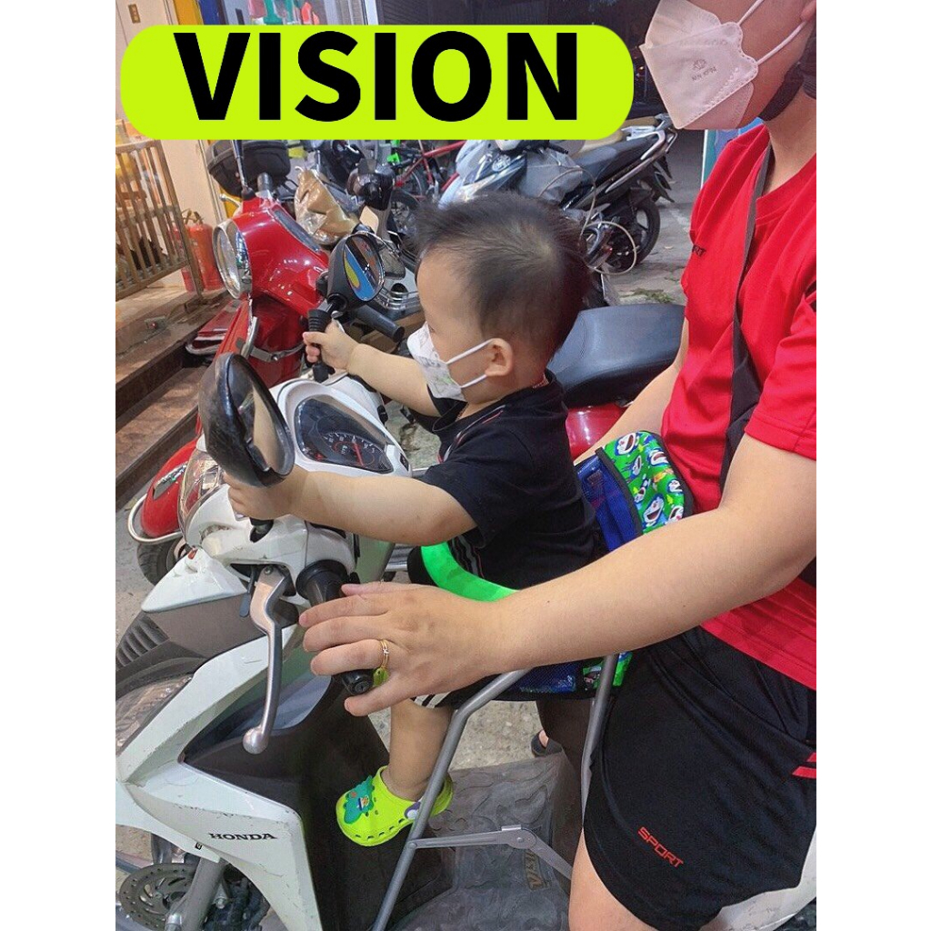 Ghế ngồi xe VISION cho bé , ghế ga xếp gấp gọn , AN TOÀN CHO BÉ