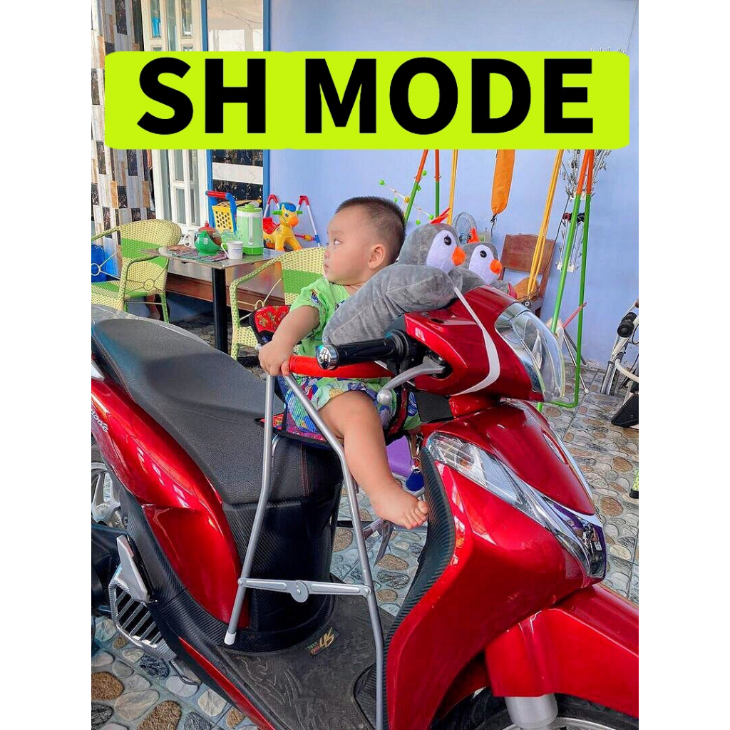 Ghế ngồi xe tay ga SH MODE CÁC NĂM cho bé , ghế ga xếp sắt sơn tĩnh điện gấp gọn