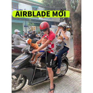 Ghế ngồi xe Airblade mới 2014 ĐẾN 2024 cho bé , ghế ga xếp gấp gọn , AN TOÀN CHO BÉ