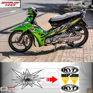 Tem rời sirius - in decal 3 lớp  - ko bay màu