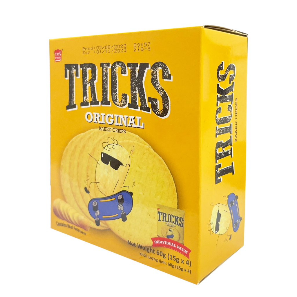 Bánh khoai tây Tricks vị Tự nhiên 60g | Shopee Việt Nam