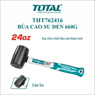 ĐỒ NGHỀ TOTAL Búa cao su đen / trắng 660g THT762416 / THT762436