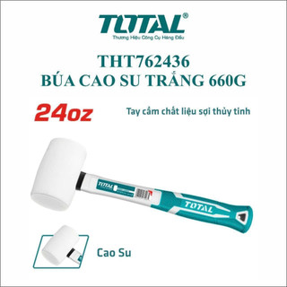 ĐỒ NGHỀ TOTAL Búa cao su đen / trắng 660g THT762416 / THT762436