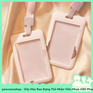 [Sẵn VN - Hỏa Tốc] Dây Móc Bao Đựng Thẻ Nhân Viên Dọc Nhựa ABS Phong Cách Hoạ Tiết Hình Hoa Lài Jasmine Funny Vui Nhộn