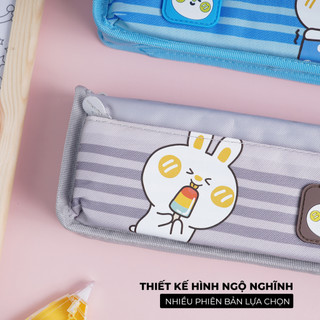Túi Bút 2 Ngăn CLASSMATE Bunny 22cm, Thiết Kế Hình Thỏ Ngộ Nghĩnh, Chất Liệu Vải Dù An Toàn CL-22205