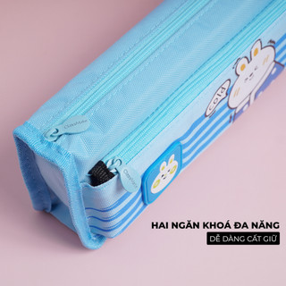 Túi Bút 2 Ngăn CLASSMATE Bunny 22cm, Thiết Kế Hình Thỏ Ngộ Nghĩnh, Chất Liệu Vải Dù An Toàn CL-22205